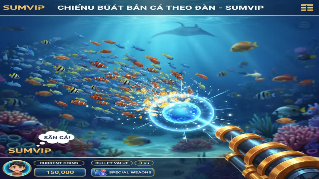 Chiến thuật bắn cá theo đàn Sumvip