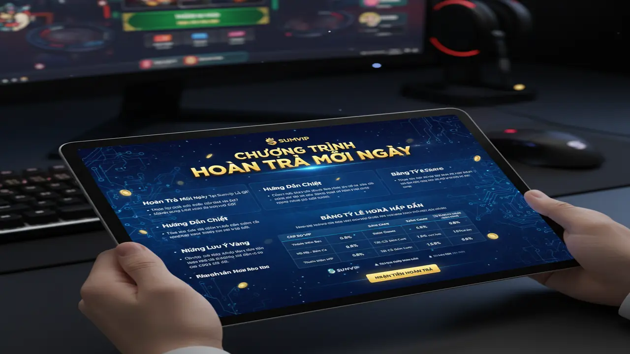 Cách nhận hoàn trả mỗi ngày Sumvip