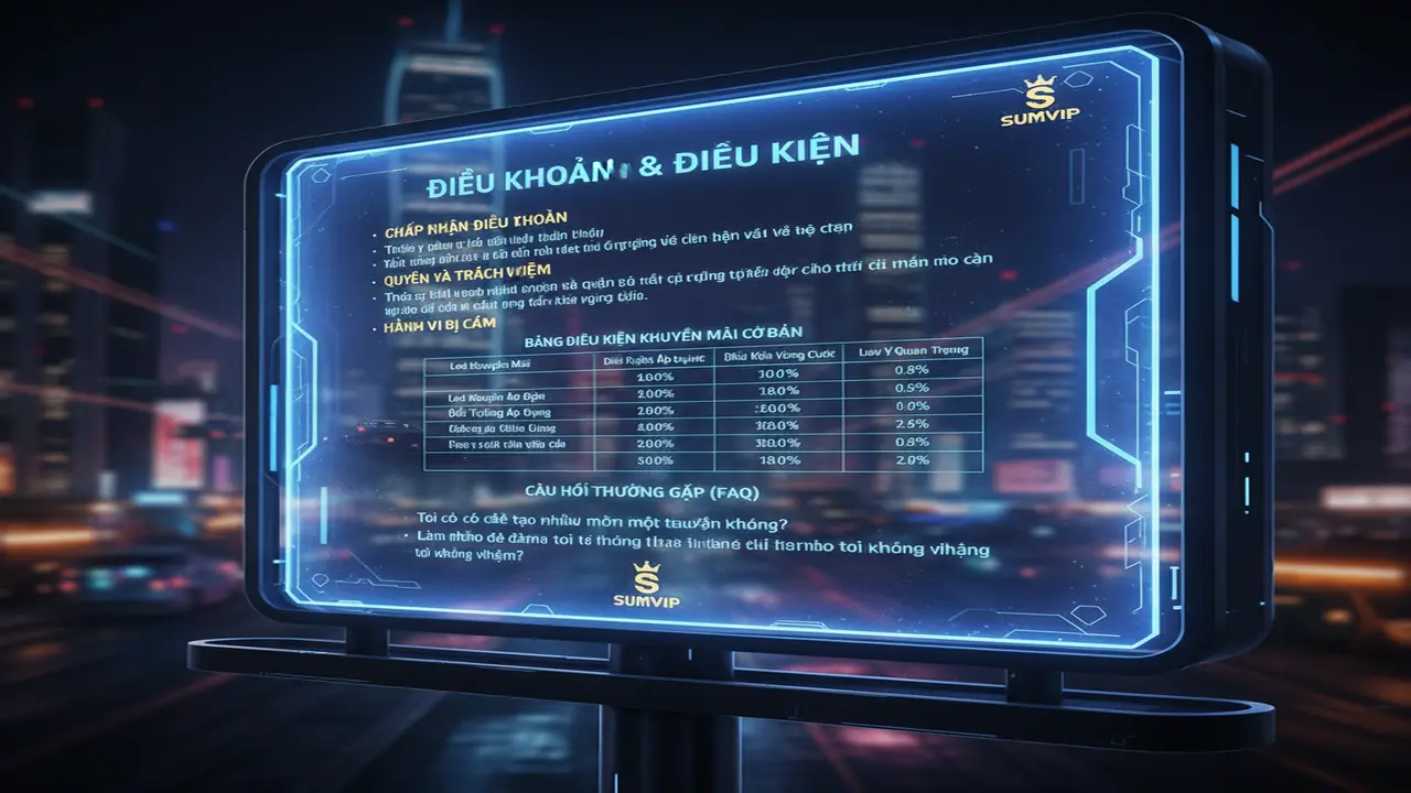 Điều Khoản Sử Dụng Sumvip