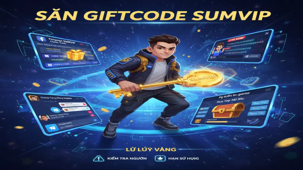 Hướng dẫn săn Giftcode free Sumvip
