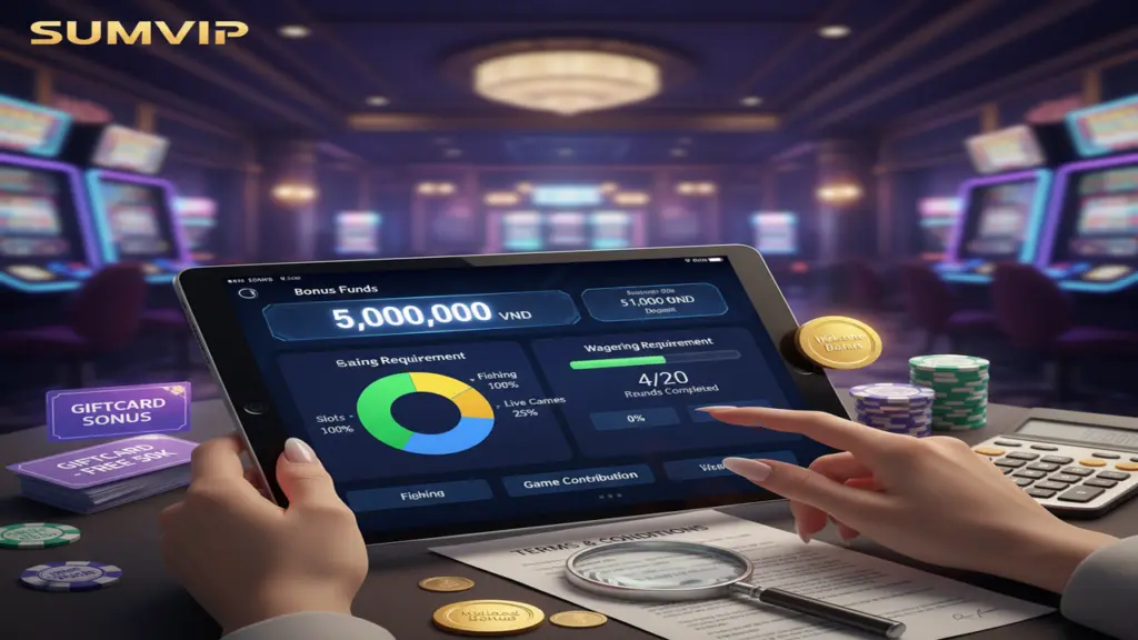 Lưu ý khi dùng tiền khuyến mãi Sumvip