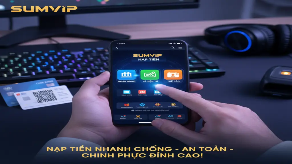 Nạp tiền (Ngân Hàng, Ví Điện Tử, Thẻ Điện Thoại) Sumvip